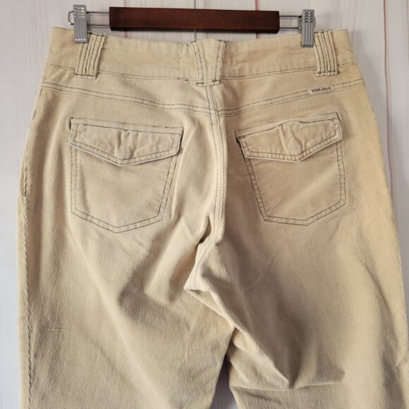 Y2K Hydraulic Jeans Corduroy Flare Khaki Pants Slacks, Women’s 11/12, Boho, Snap - Picture 5 of 14